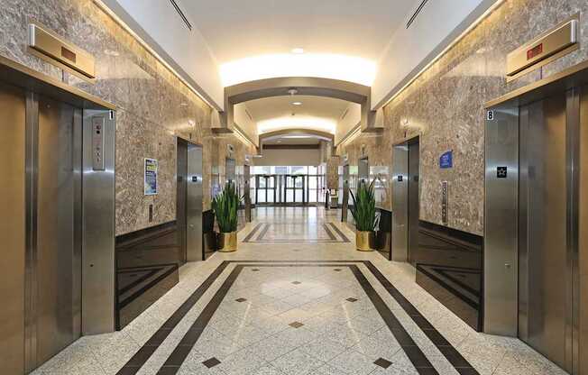 Marble Lobby at Residences At 1717, Cleveland, OH, 44114