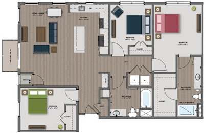 3 beds, 2 baths, 1,386 sqft, $2,690