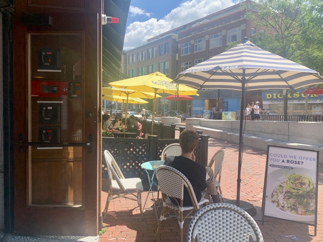 Harvard Square Sidewalk Dining
