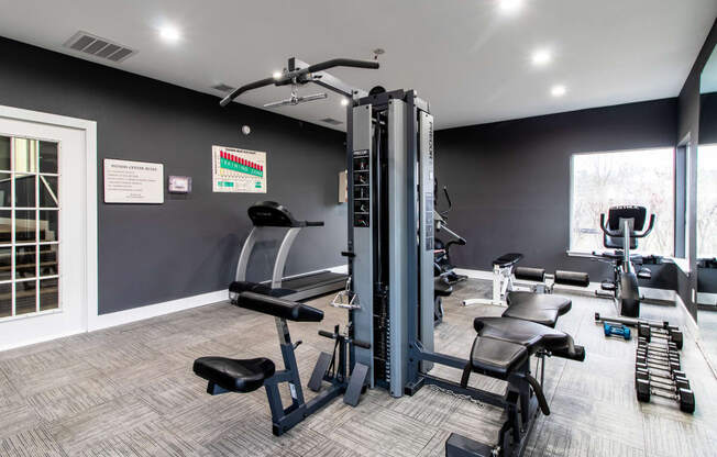 Fitness Center at The Players Club Apartments in Nashville, TN