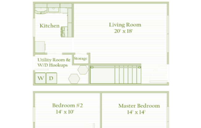2 beds, 1 bath, $999, Unit 2340