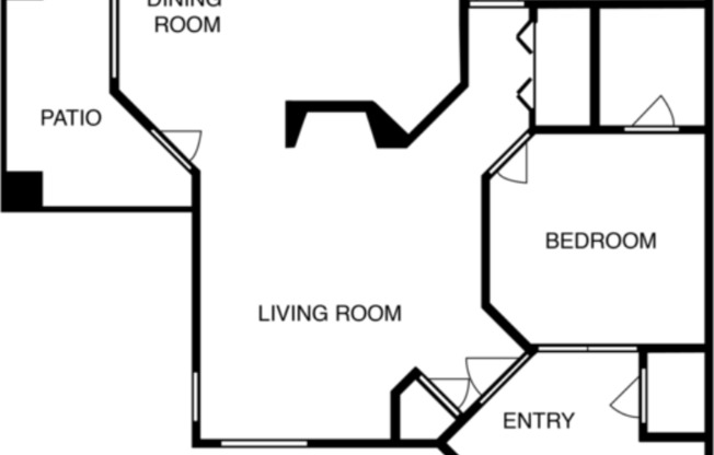 1 bed, 1 bath, 740 sqft, $1,355