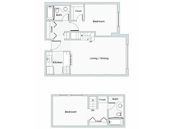 2 beds, 2 baths, 910 sqft, $2,515