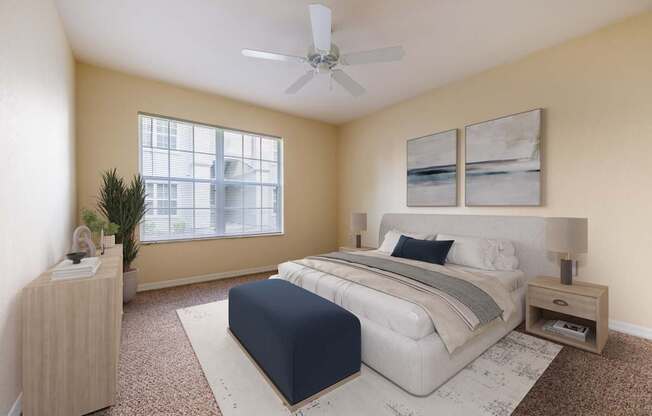 Spacious Bedrooms at Brandywine Affordable Apartments in Tampa FL