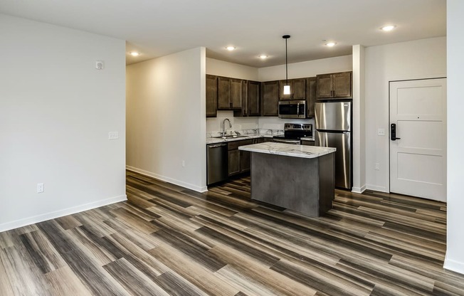 New building with white and dark color schemes with one, two and three bedroom apartment homes at CopperCreek Apartments in Council Bluffs, IA New building with white and dark color schemes with one, two and three bedroom apartment homes at CopperCreek Apartments in Council Bluffs, IA