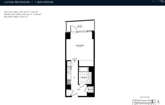 1 bed, 1 bath, 544 sqft, $2,995, Unit 10B