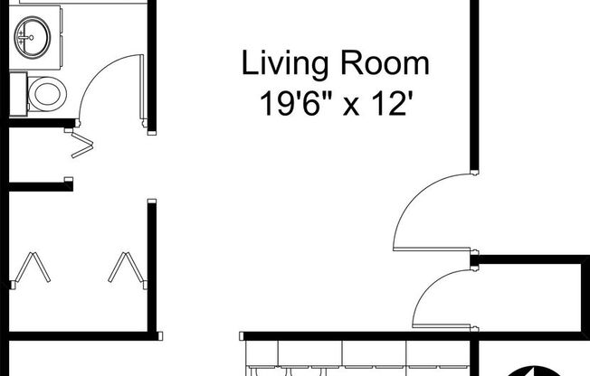 Studio, 1 bath, 550 sqft, $2,100, Unit 742 1N