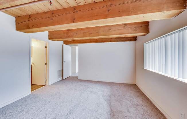 Wooden ceiling at Lowertown Commons Apartments, Minnesota