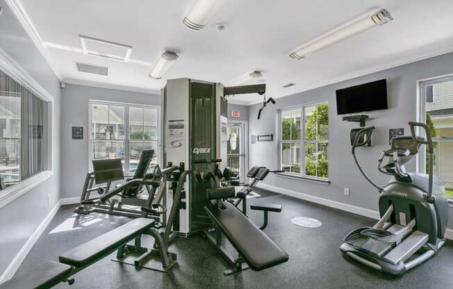 Two Level Fitness Center at Mansions at Delmar, New York