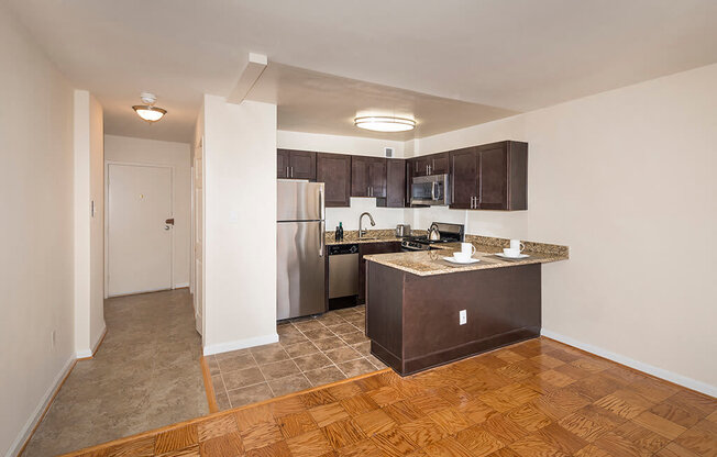 Hardwood Floors at 2400 Pennsylvania Avenue Apartments, Washington, DC,20037