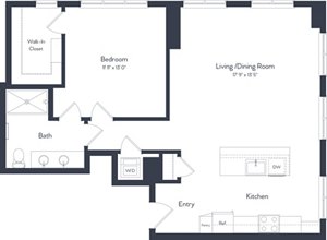 1 bed, 1 bath, 921 sqft, $2,325