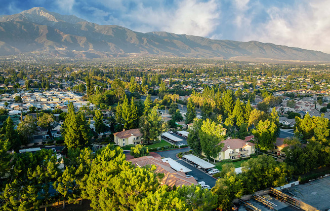 Aerial Community View at Woodbend, Alta Loma, CA, 91701