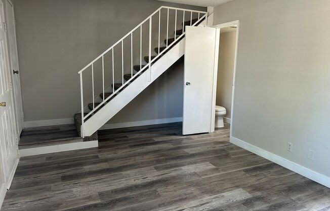 Three bedroom townhome with 2 car garage and courtyard