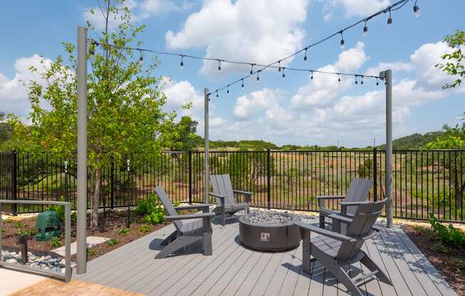 Outdoor Fire Pit Area at The Artesian at Bee Cave