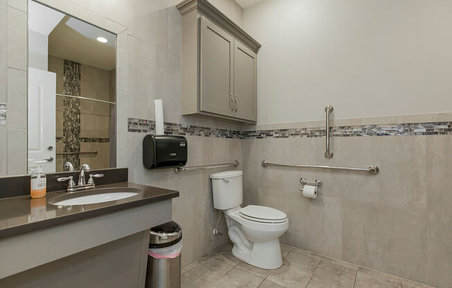 Master Bathroom at Prairie Pines Townhomes, Kansas, 66226