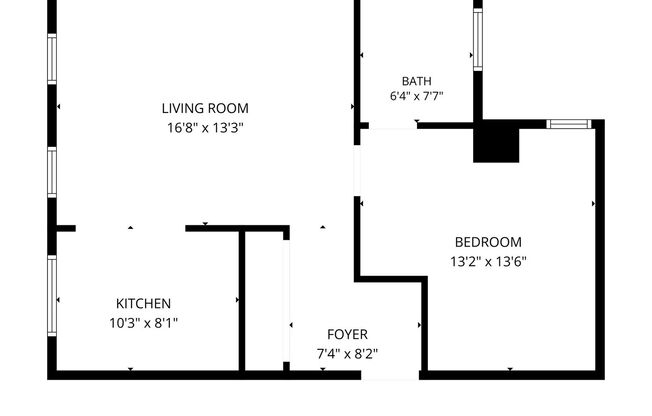 1 bed, 1 bath, 600 sqft, $1,099, Unit 312