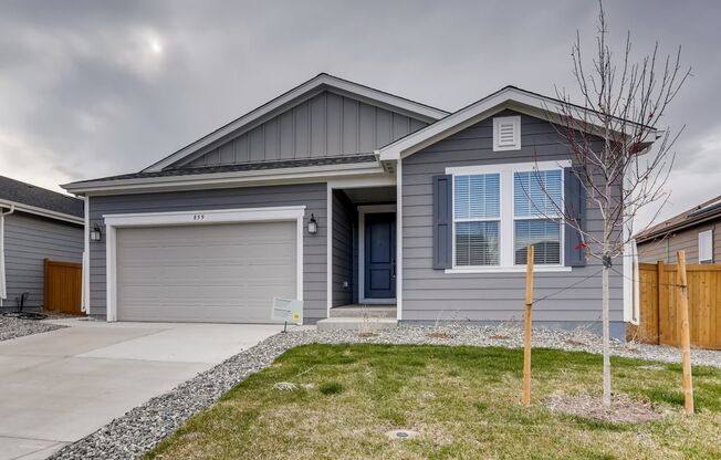 New Build Ranch Home Featuring 3BR/2BA with Office! Minutes to I70 & E470!  West Facing Backyard with Unobstructed Mountain Views!!