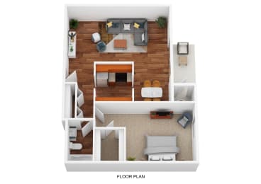 1 bed, 1 bath, 684 sqft, $1,230