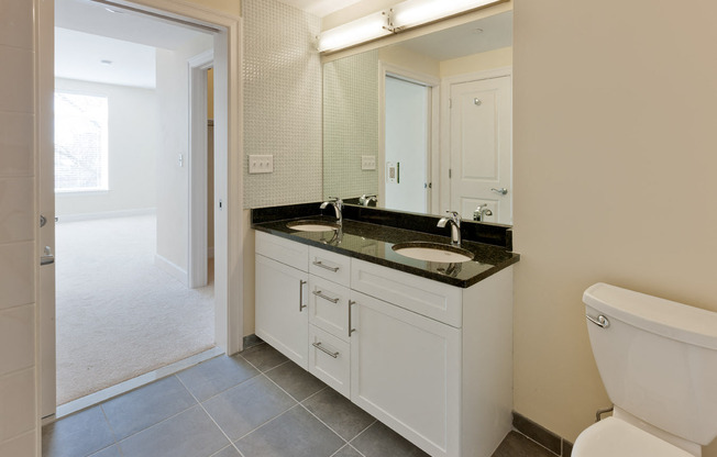 Double Raised Bowl Bathroom Sinks at 7 Cameron, Cambridge, MA