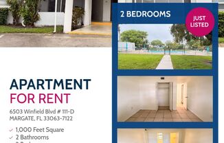 Two-bedroom apartment for rent in Margate