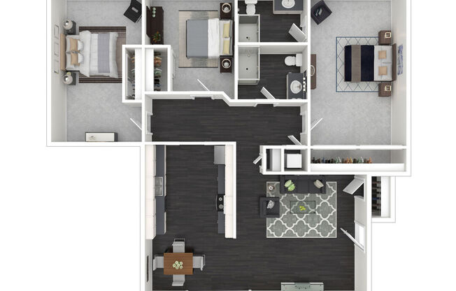 3 beds, 2 baths, 1,129 sqft, $3,800