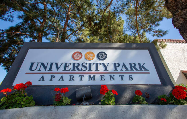 Property Sign at University Park Apartments