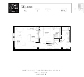 1 bed, 1 bath, 660 sqft, $1,702