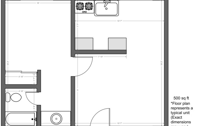 1 bed, 1 bath, $1,750, Unit #416