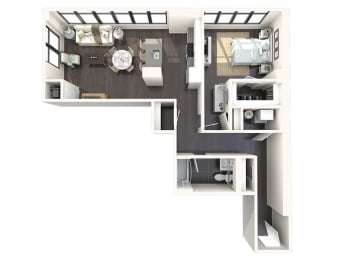 1 bed, 1 bath, 956 sqft, $3,310