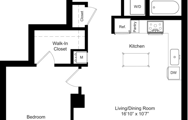 1 bed, 1 bath, 743 sqft, $3,180, Unit 3510