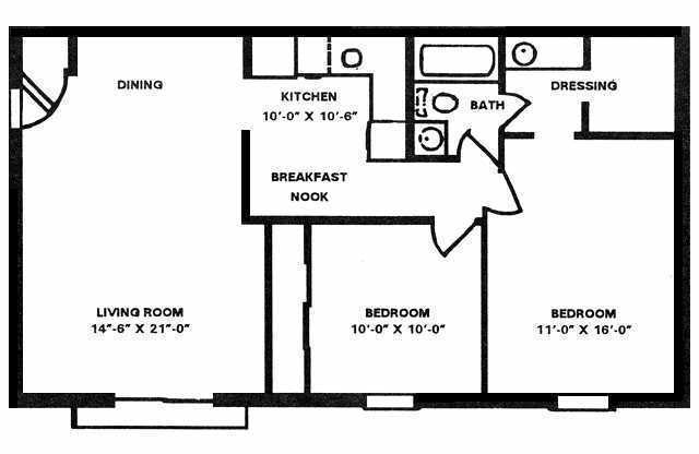 2 beds, 1 bath, 820 sqft, $1,100, Unit 5375-12