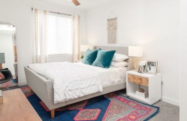 Large Bedroom with Ceiling Fan at Parc on 5th in American Fork UT