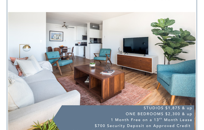 1 bed, 1 bath, 670 sqft, $2,300, Unit 220
