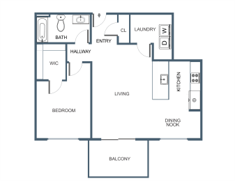 1 bed, 1 bath, 729 sqft, $2,218