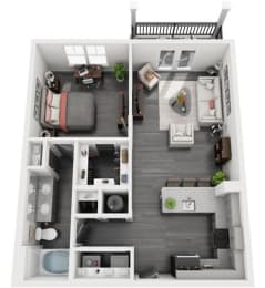1 bed, 1 bath, 780 sqft, $1,625