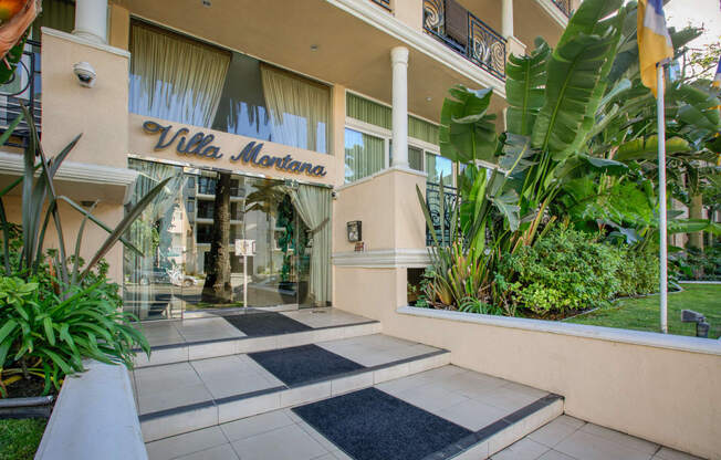 Apartment Building in Los Angeles Entrance