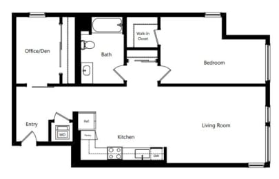 1 bed, 1 bath, 977 sqft, $4,064