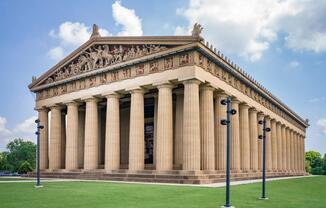 Explore Nashville’s iconic Parthenon—just a short drive from Modera Nations and the perfect spot for art, culture, and strolls through Centennial Park.