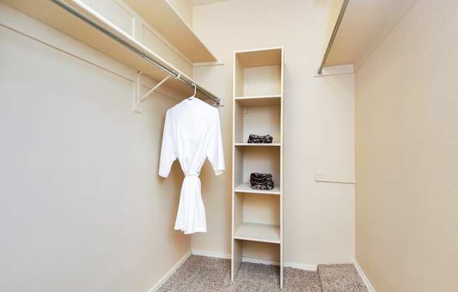 Oversized walk in closets at Ventana Apartment Homes in Central Scottsdale, AZ, For Rent. Now leasing 1 and 2 bedroom apartments.