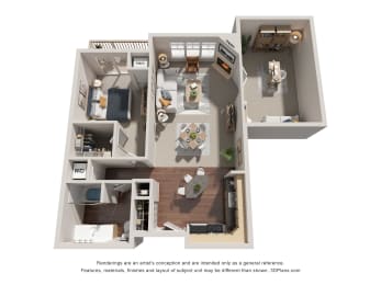 1 bed, 1 bath, 1,031 sqft, $1,899