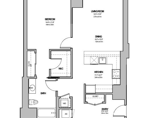 1 bed, 1 bath, 907 sqft, $3,250, Unit 2514