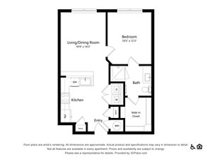1 bed, 1 bath, 630 sqft, $1,675