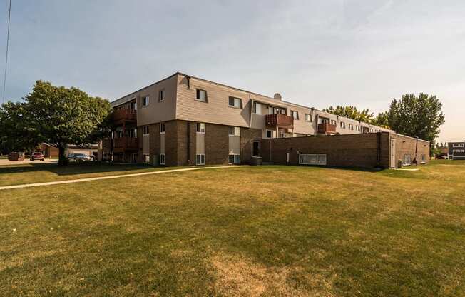 Grand Forks, ND Cherry Creek Apartments. Exterior from a distance