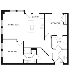2 beds, 2 baths, 1,103 sqft, $2,405
