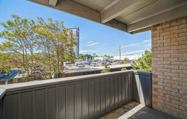 Large private balcony
