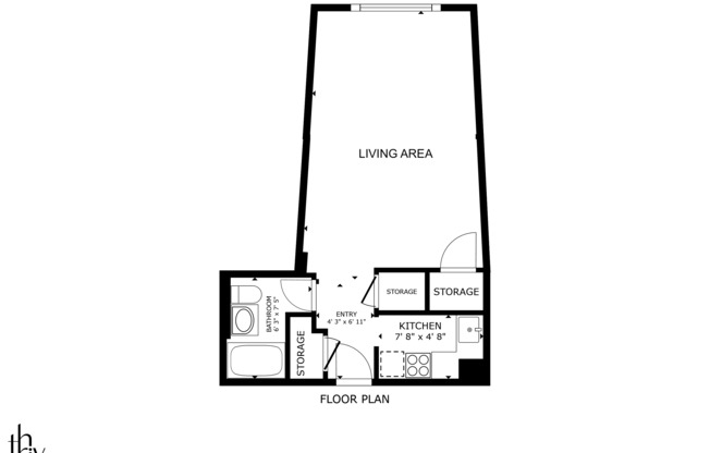 Studio, 1 bath, $3,600, Unit 16E
