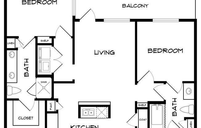 2 beds, 2 baths, 1,028 sqft, $1,874, Unit 1209