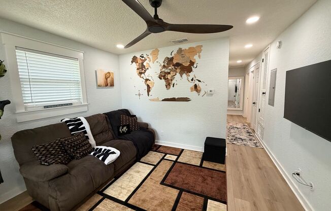 Charming 3-bedroom, 1-bathroom beachside bungalow available for rent in the heart of Jacksonville Beach.