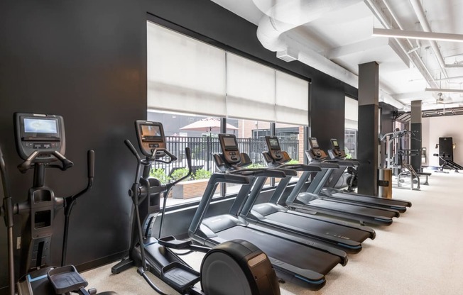 Fitness center with cardio equipment