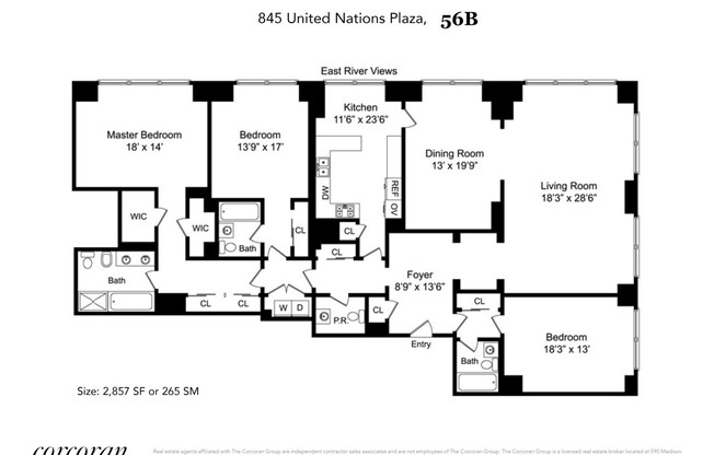 3 beds, 3.5 baths, 2,854 sqft, $24,000, Unit 56B